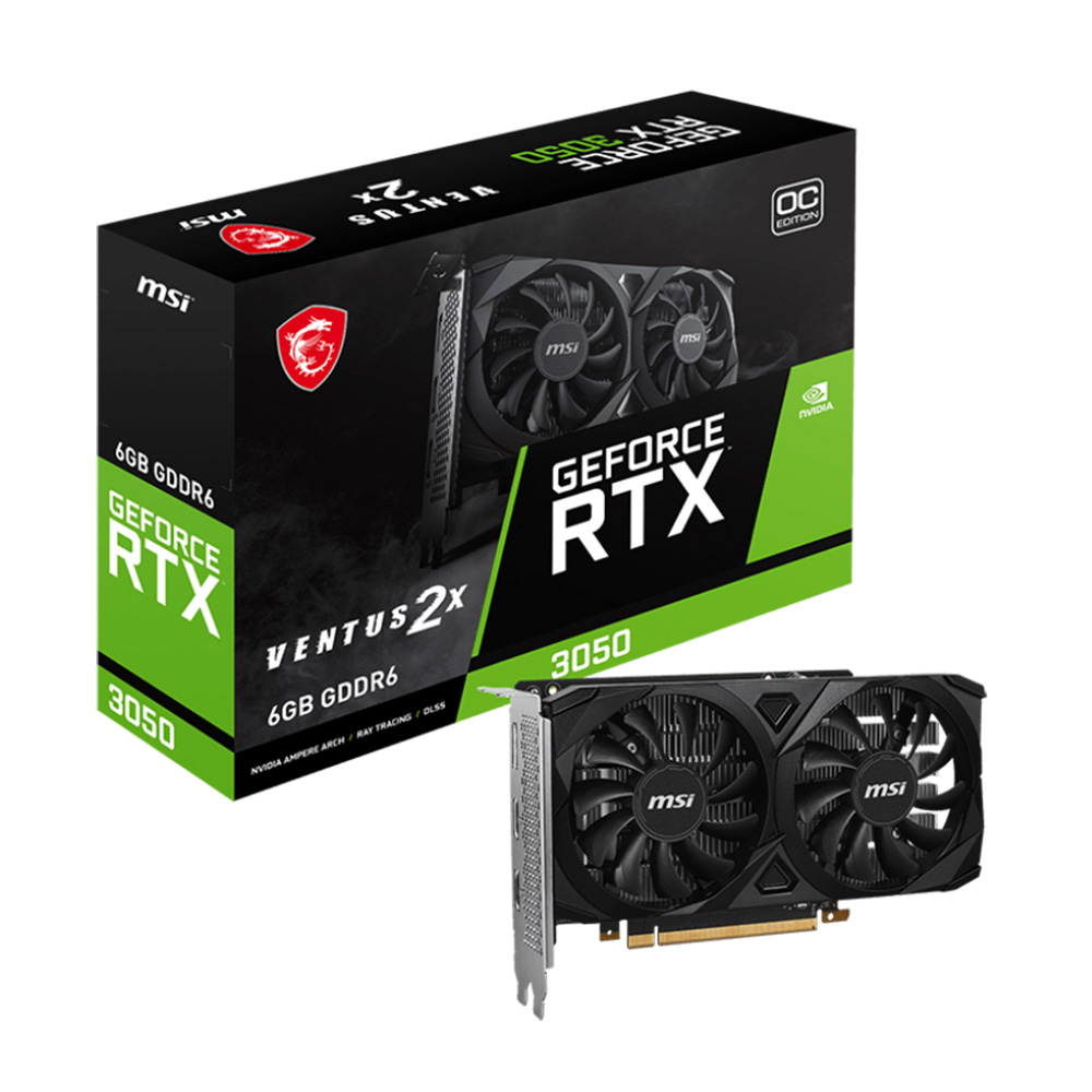 VGA MSI GeForce RTX 3050 VENTUS 2X 6G OC